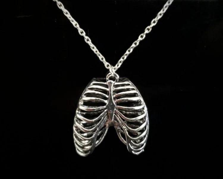 Anatomical Rib Cage Necklace, Silver Ribcage, Gothic Jewelry - Oddities For  Sale has unique