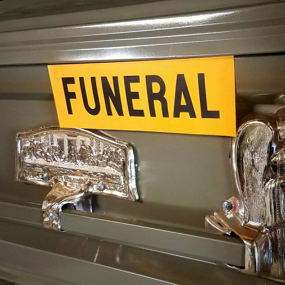 Funeral Skulls Sticker Funeral hearse Vinyl Decal 