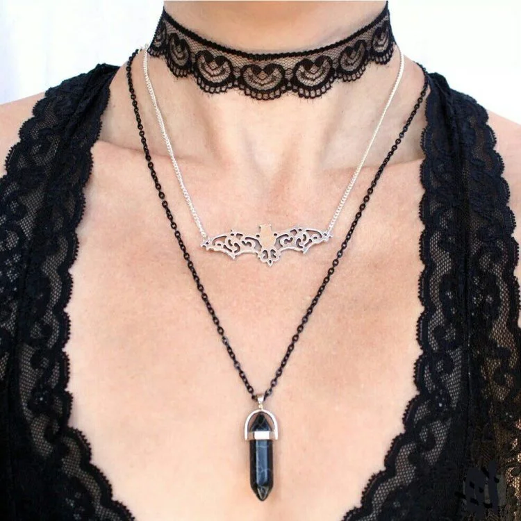 Ornate Bat Necklace, Gothic Jewelry, Vampire Necklace - Oddities For Sale  has unique
