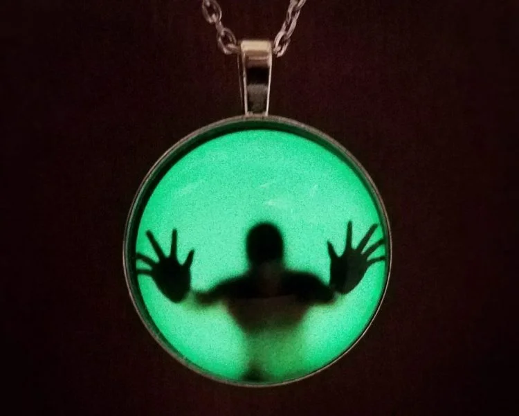 GLOW -Trapped Soul Pendant, Creepy Necklace, Glow Jewelry, Haunted -  Oddities For Sale has unique