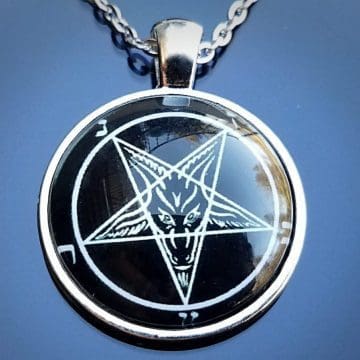 Occult Jewelry, Baphomet, Satanic Necklace