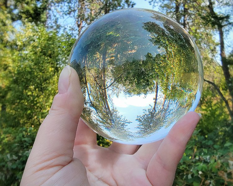 110mm Extra Large Crystal Ball, Clear Crystal Fortune Telling Ball, 4.3 