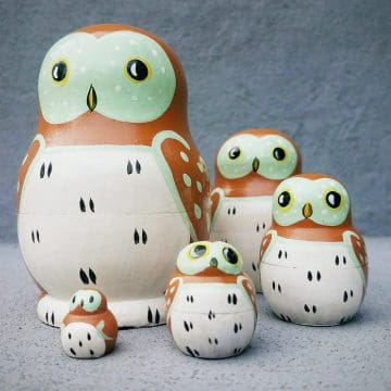 Owl Nesting Dolls, Owl Russian Doll