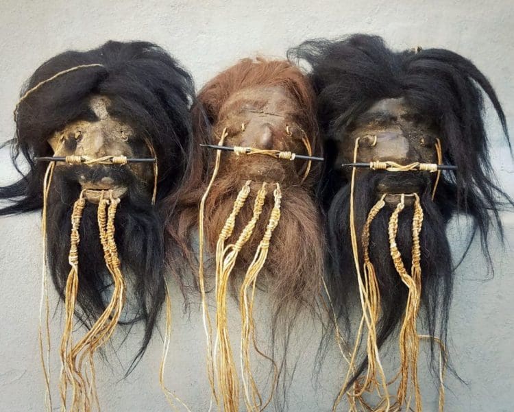 Shrunken head ornament oddities bizarre tiki curiosities 