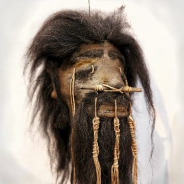 Real Shrunken Heads, Tsantsa, Real Leather, Authentic, Oddities and Curiosities, Oddities Decor