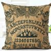 Ouija Board Pillow Case, Ouija Throw Pillow, Gothic Decor