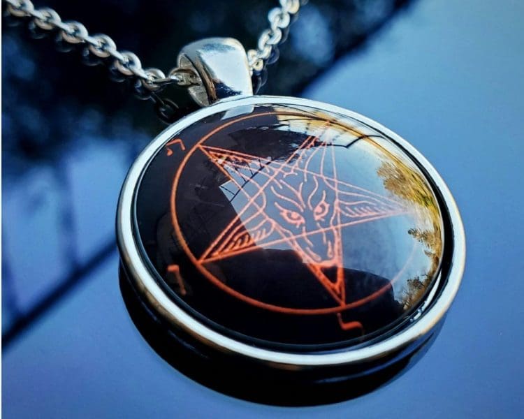 Baphomet Pendant, Satanic Necklace, Occult Items