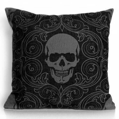 Skull Decor Pillowcase Pillow Covers Skull Goth Decor Witchy 