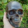 Rusted Iron Skull, Iron Human Skull, Gothic Decor