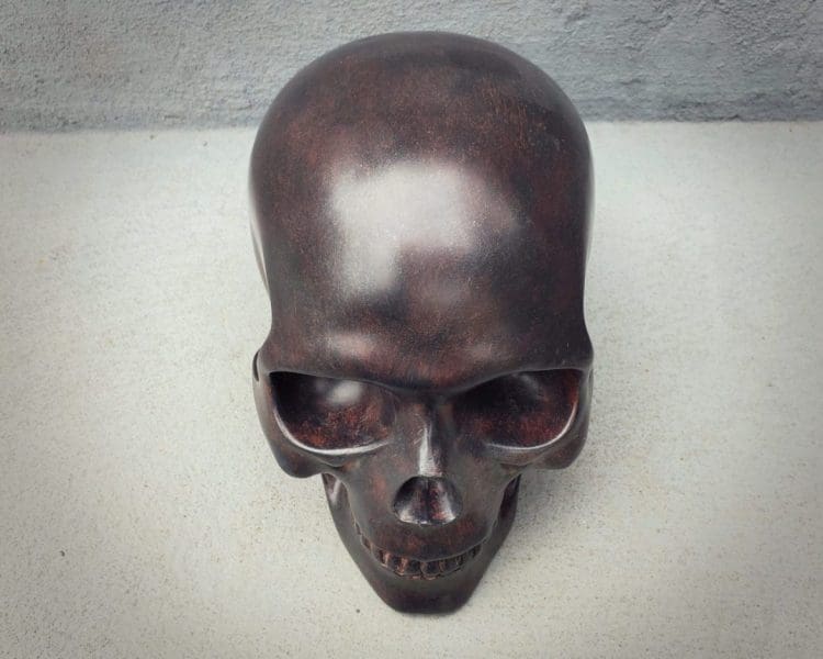 Iron Skull Rusted, Human Skull Metal