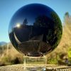 Occult Items For Sale, Black Crystal Ball, Gazing Sphere