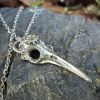 Humming Bird Skull Necklace, Gothic Jewelry