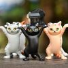 Funeral Cats, Toy Cats with Coffin, Gothic Gift ideas