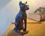 Bronze Egyptian Cat, Bastet Statue, Egyptian Decor