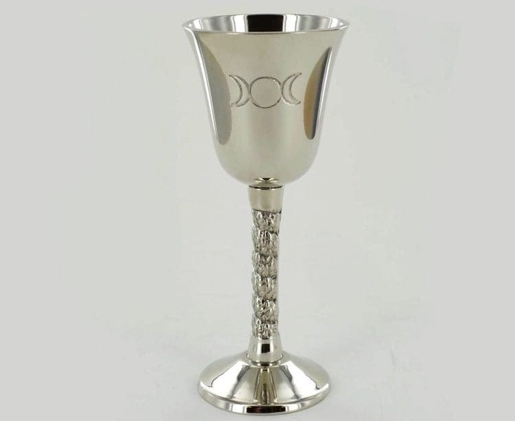 Triple Moon Chalice, Altar Cup, Occult Supplies