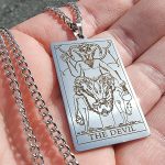 Baphomet Necklace, Baphomet Charm, Occult Jewelry, Devil Necklace