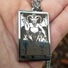 Occult Jewelry, Tarot Necklace, Devil Necklace