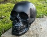 Matte Black Skull, Black Human Skull, Gothic Décor