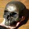 Antique Gold Skull, Gold Human Skull, Gothic Décor