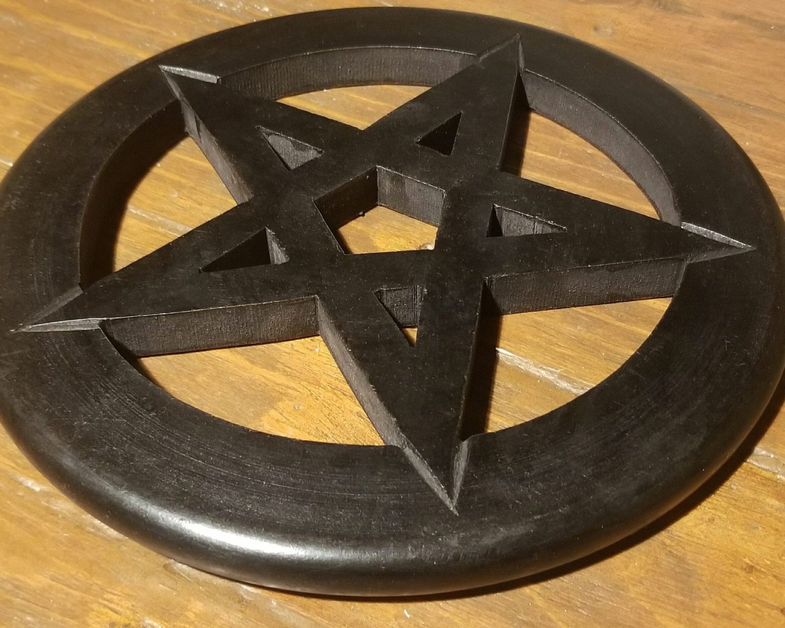 Pentagram Wall Hanging, Pentagram Altar Tile, Wall Décor - Oddities For ...