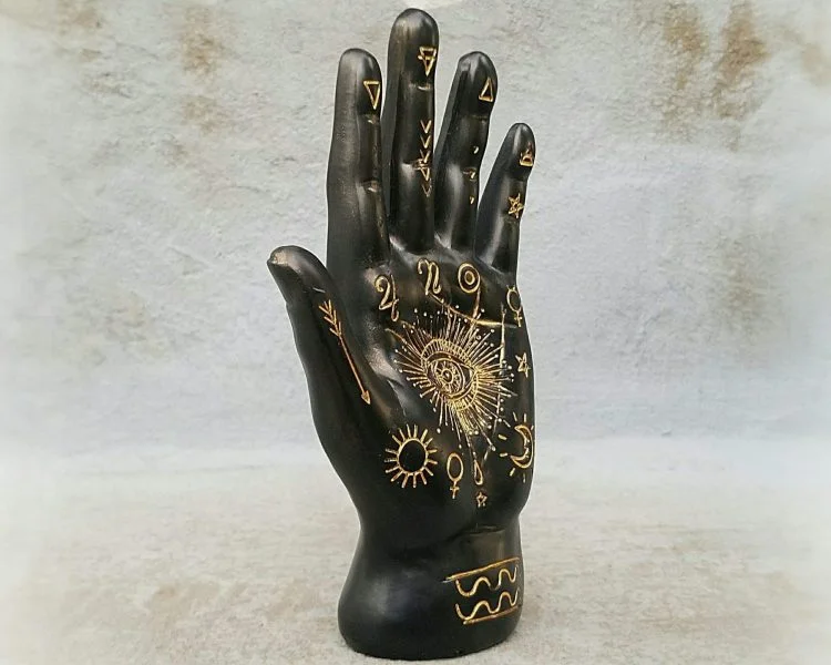 Palmistry Hand Ceramic Ring Holder