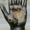 Black Palmistry Hand, Palmistry Hand, Occult Items, Fortune Telling
