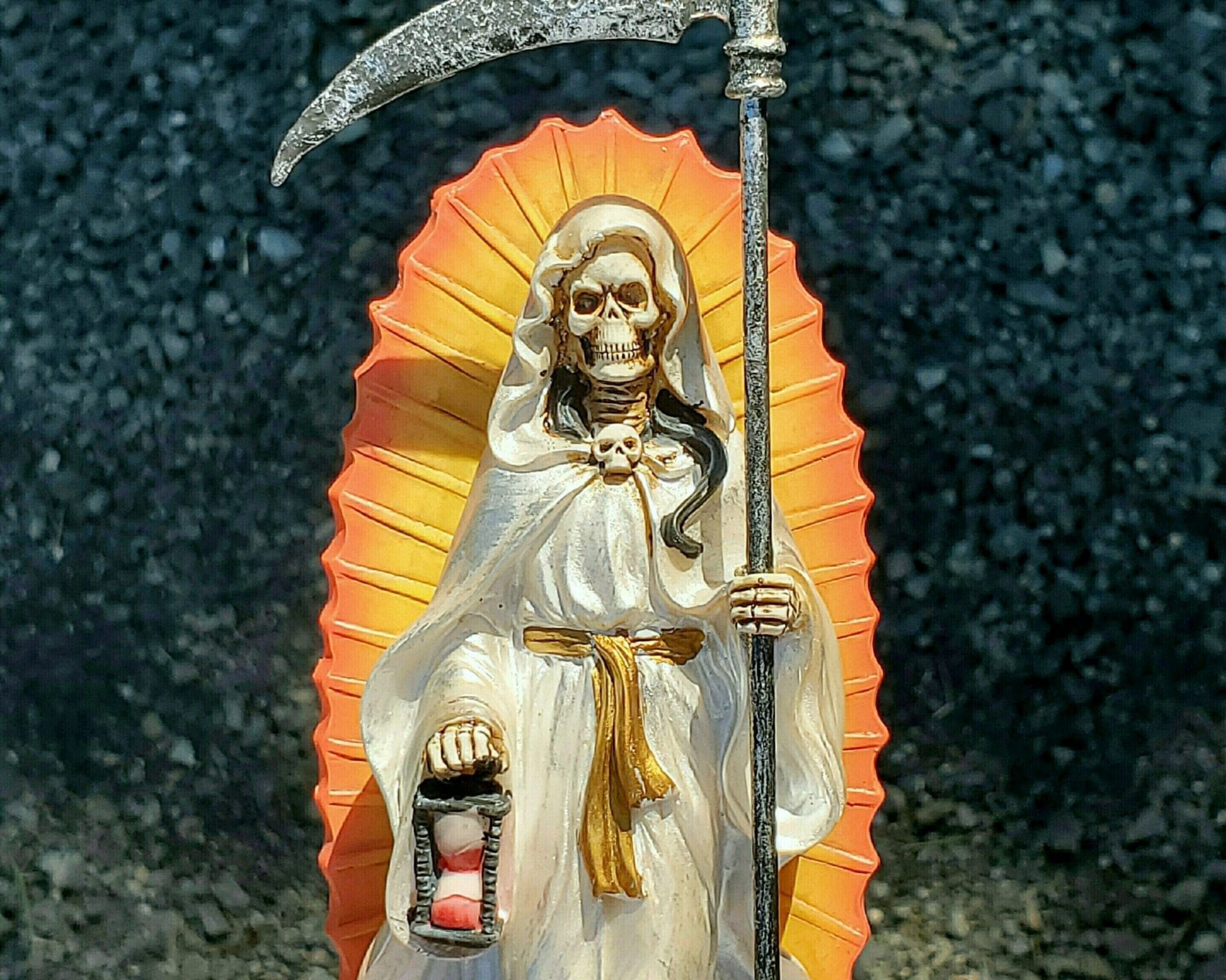 Santa Muerte Statue, Santa Muerte Altar, Grim Reaper, Gothic Decor