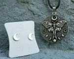 Moth Necklace, Witchcraft Jewelry, Wicca Jewelry