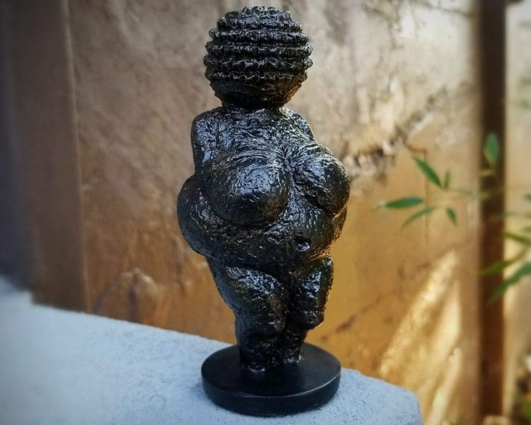 Fertility God Statue, Venus of Willendorf Statue, Black Venus of Willendorf