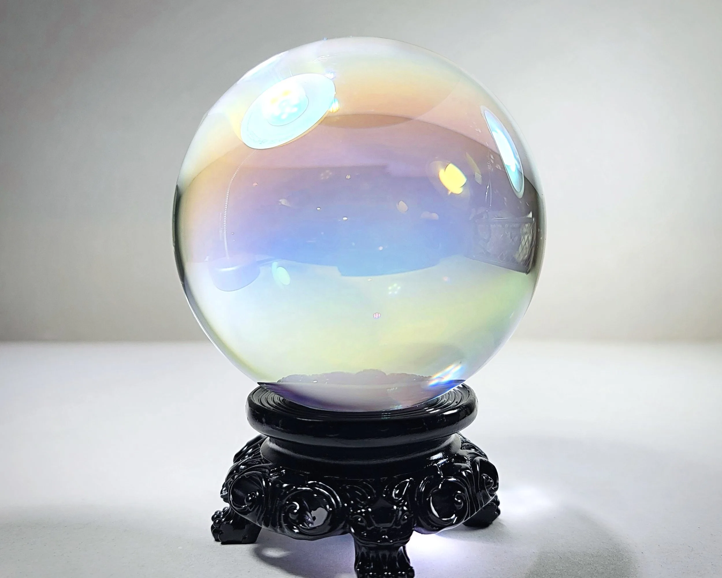 Slide 7 for 80mm Aurora Crystal Ball, Rainbow Glass Ball, 3.15 inch