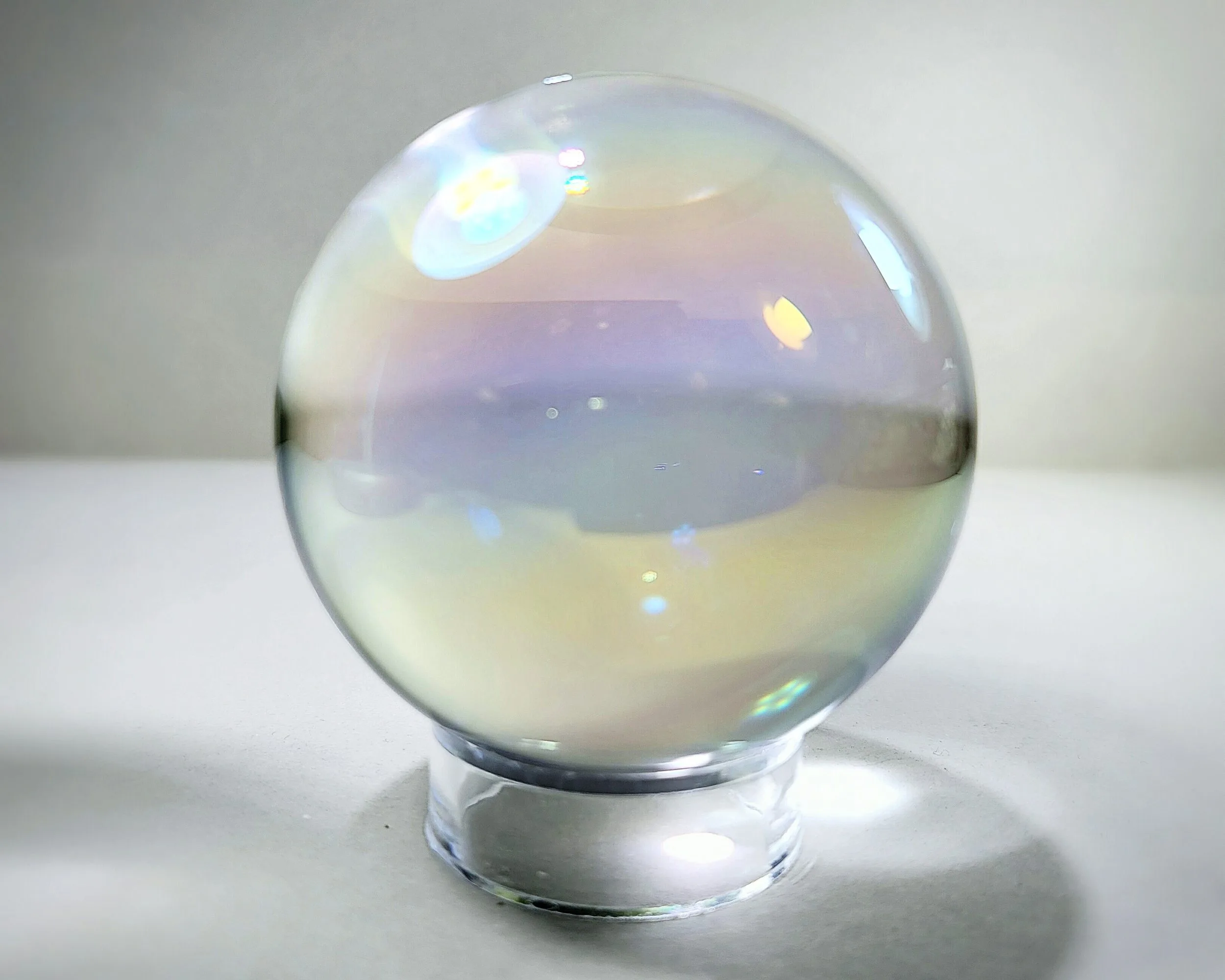Slide 6 for 80mm Aurora Crystal Ball, Rainbow Glass Ball, 3.15 inch