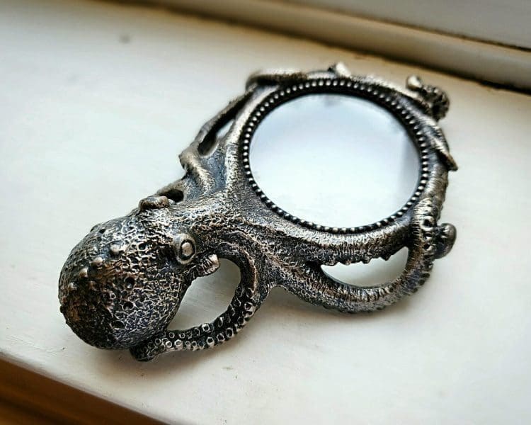 Octopus Magnifying Glass, Oddities Curiosities, Gothic Decor