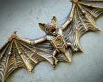 Bronze Bat Wall Plaque, Bat Wall Decor, Gothic Decor, Steampunk Decor