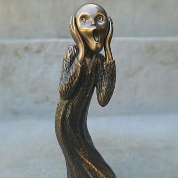 Edvard Munch The Scream Statue, Bronze The Scream, Gothic Decor