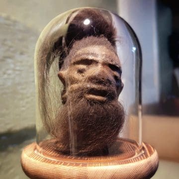 Miniature Shrunken Head, Real Shrunken Head, Oddities Curiosities