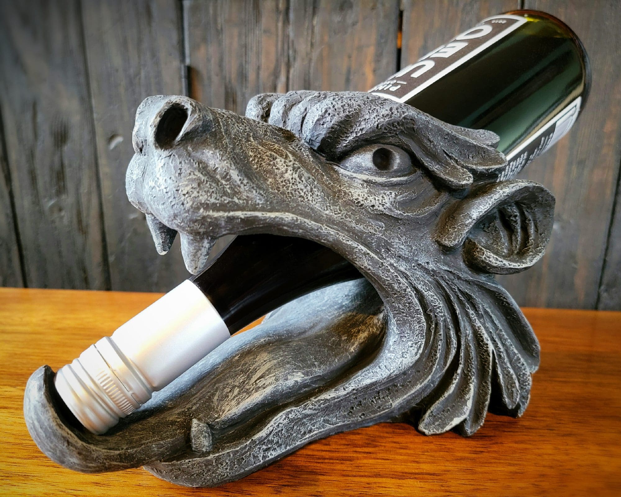 Gargoyle Wine Bottle Holder, Barware, Gothic Decor - Oddities For Sale has  unique