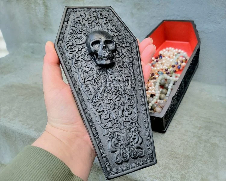 Gothic Knife Holder - Coffin Knife Block, Gothic Kitchen Accessories, The  Unique Gothic Gift For Goths, Skull Skeleton Kitchen Decor Gothic Home  Decor