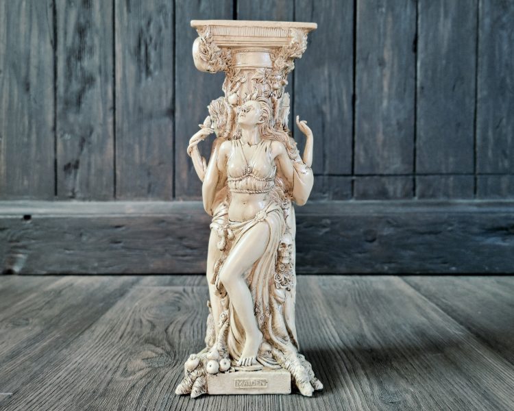 Triple Goddess Candle Pillar, Witch Decor, Gothic Decor