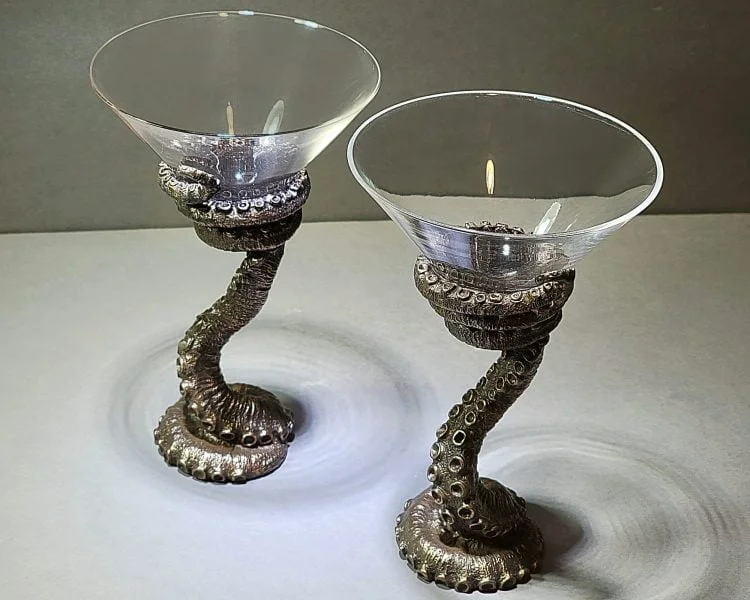 Octopus Martini Glass Set