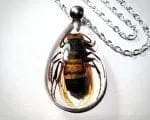 Real Insect Jewelry, Murder Hornet Necklace, Murder Hornet in Resin