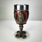 Baphomet Chalice, Satanic Chalice, Red Gothic Kitchenware, Gothic Goblet