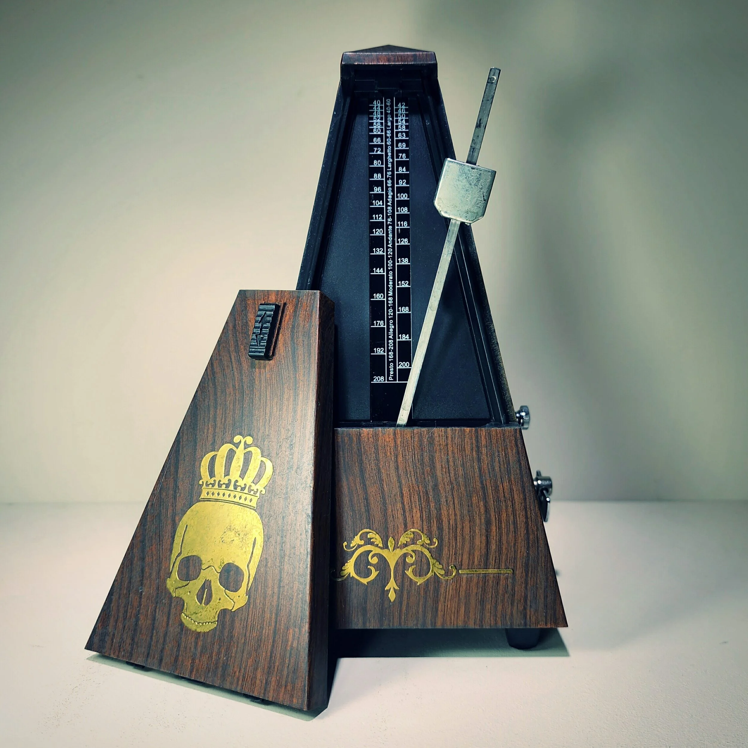 Skull Metronome, Vintage Style, Gothic Decor