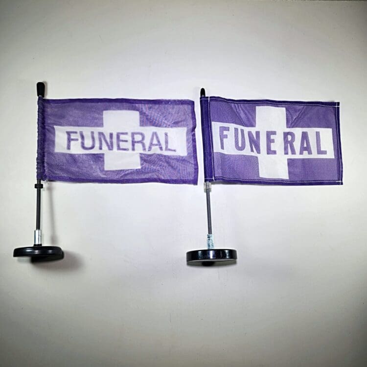 Vintage Funeral Flag, Vintage Funeral Items, Oddities and Curiosities