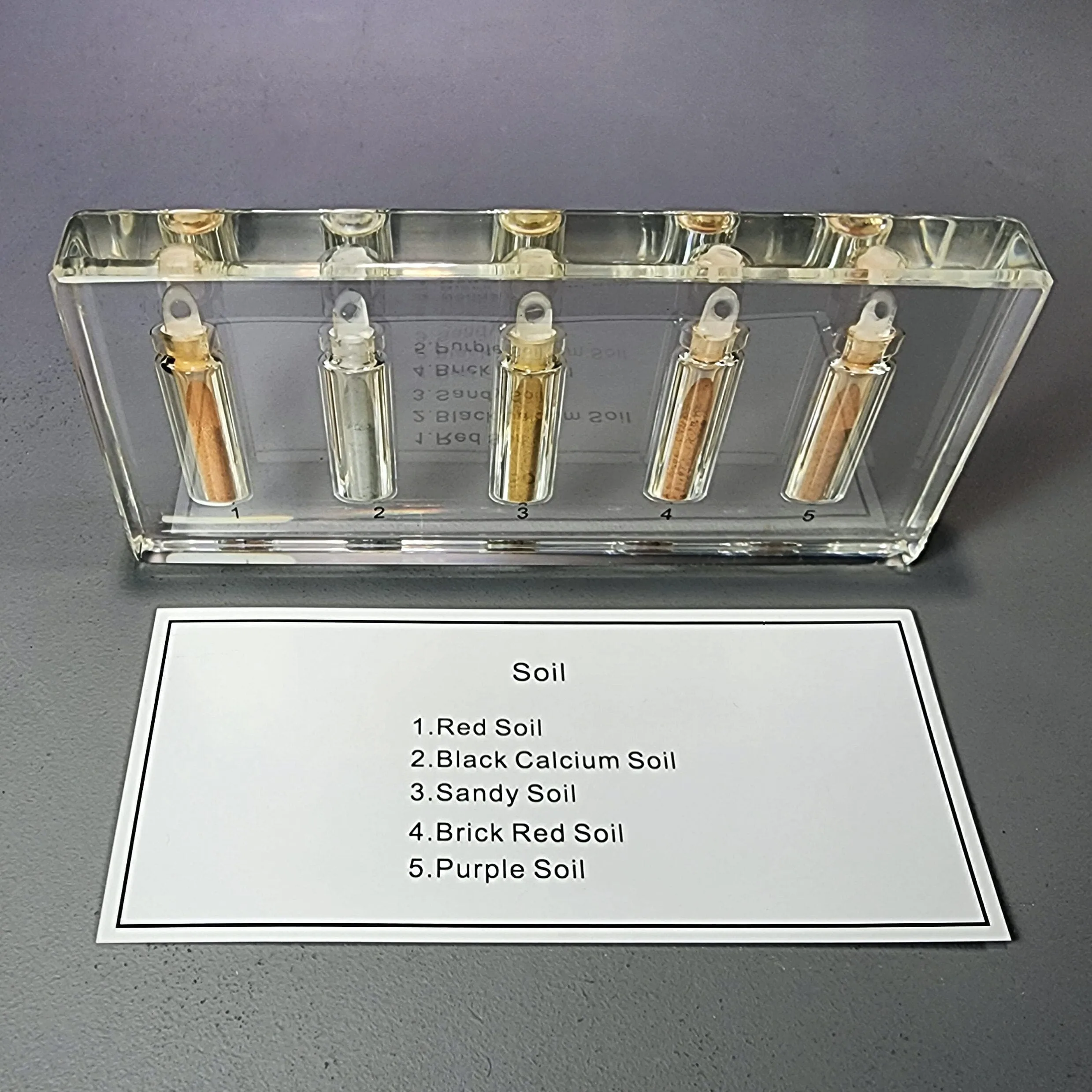 Slide 4 for Soil Sample Collection in Resin, Educational Display