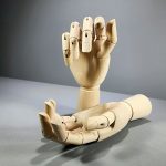 Wooden Artist Hand Models, Moveable Wooden hands, Oddity Decor, Curio Decor, Wood Hand Set
