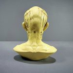Anatomical Bust, Human Muscle head, Vintage Medical Decor