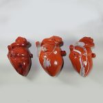 Hand Carved Red Jasper heart, Large Jasper heart, Anatomical Crystal Heart Best Quality