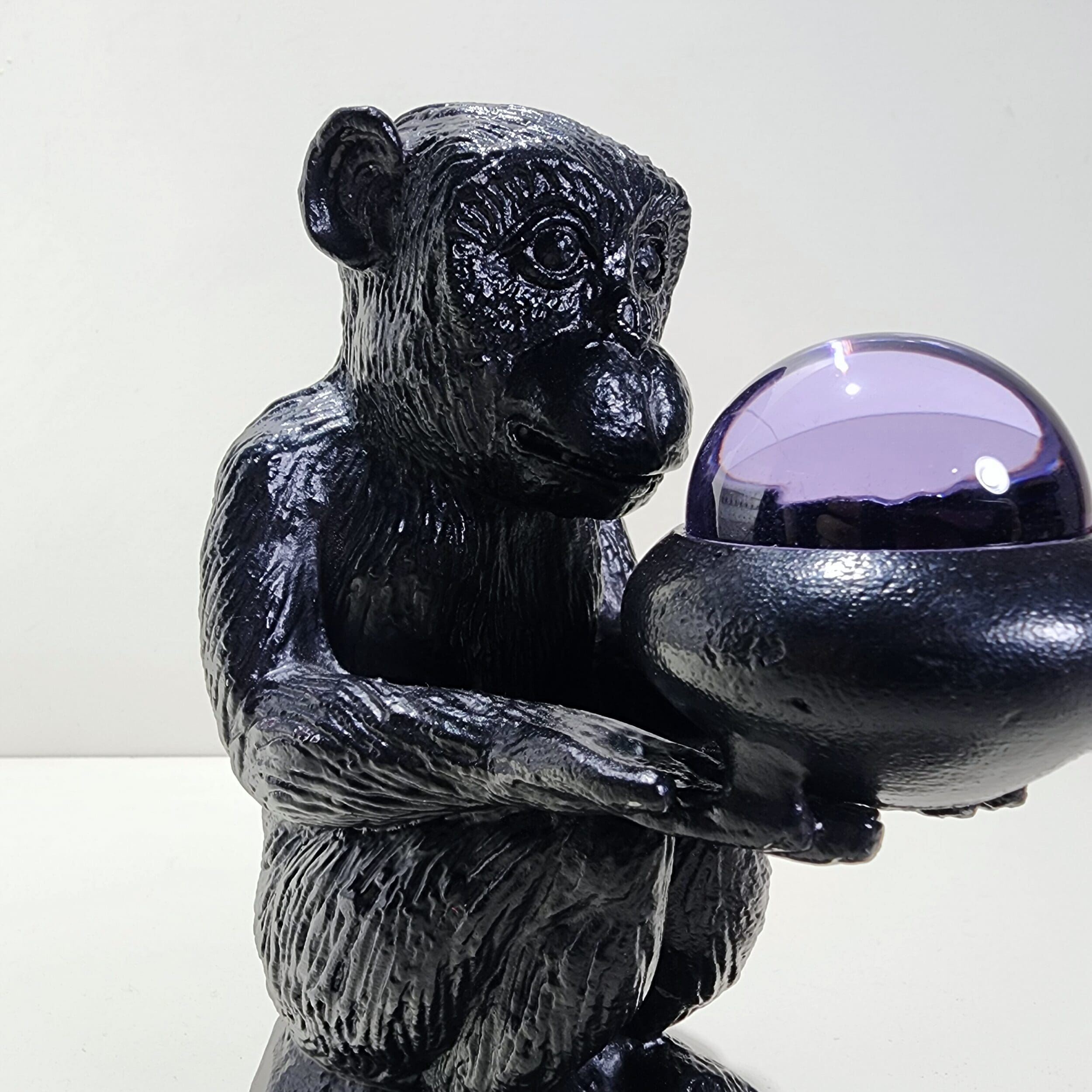 Slide 3 for Vintage Black Monkey Holding Crystal Ball, Circa 1965