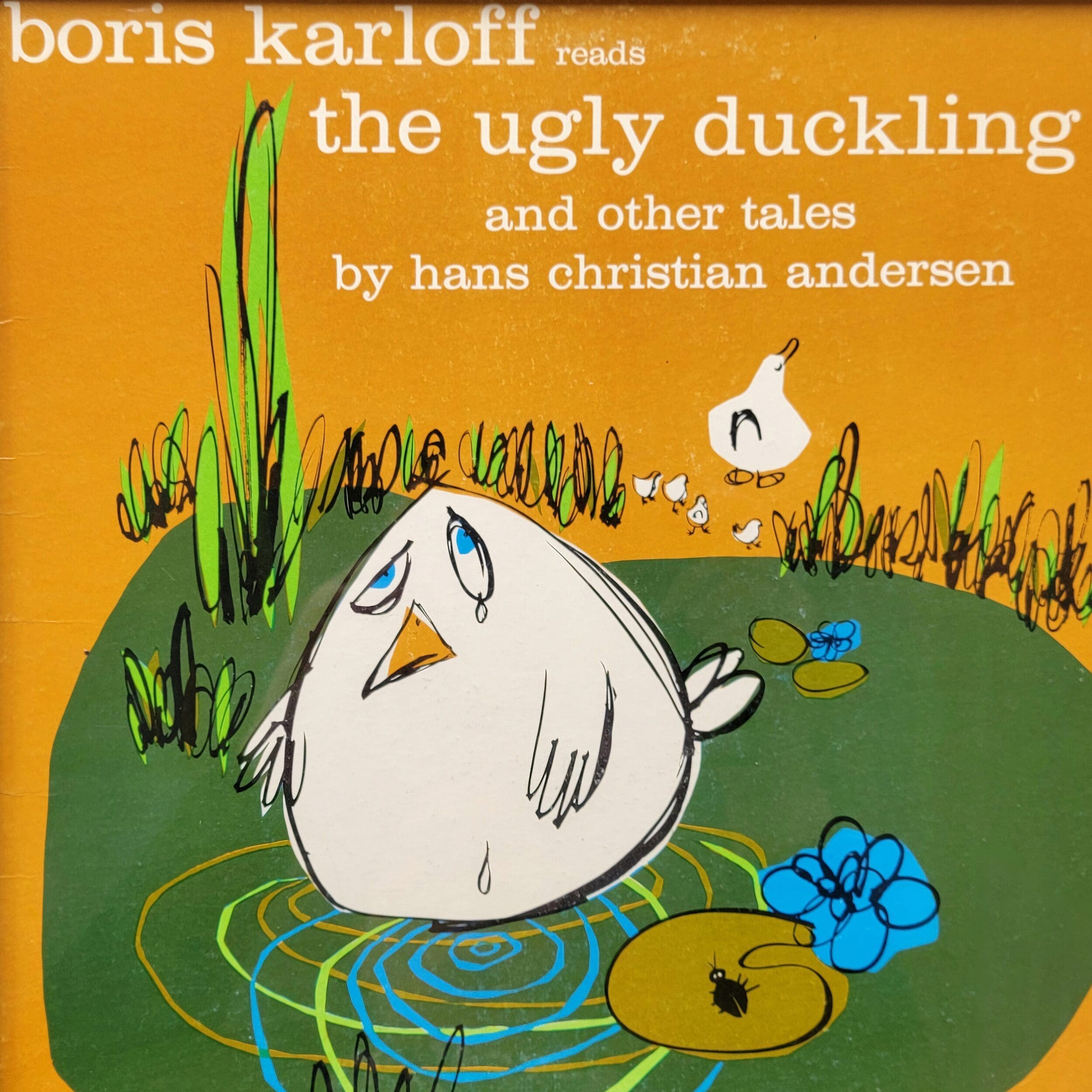 Slide 2 for Framed Vintage Record, Boris Karloff Reads The Ugly Duckling