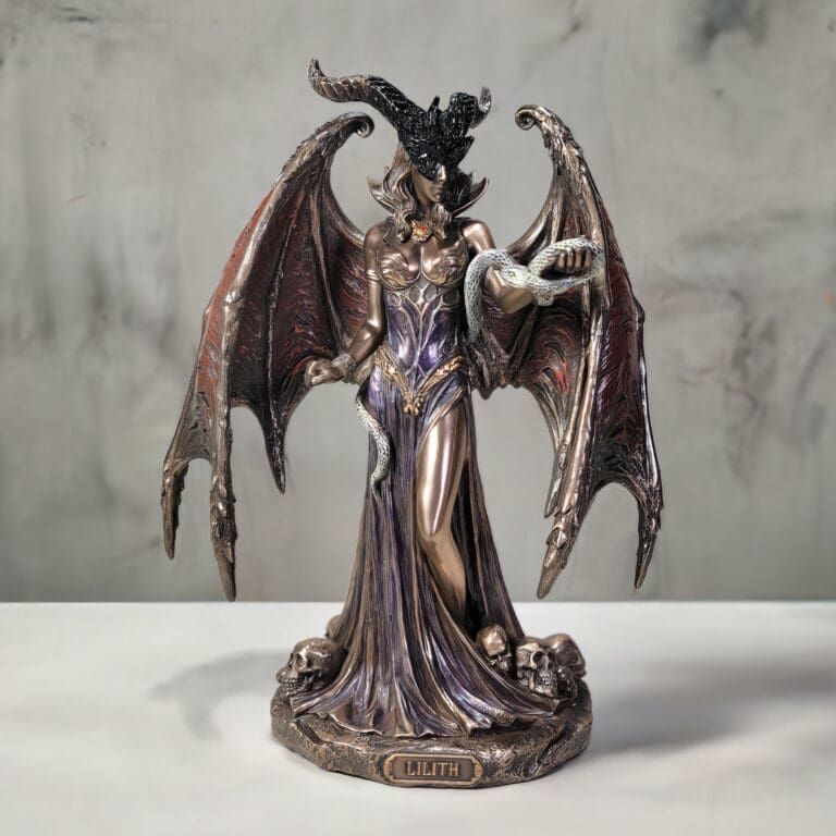 Slide 1 for Large Bronze Lilith Statue